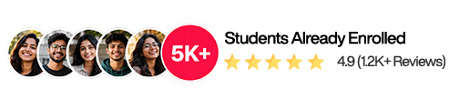 5K+ students already enrolled, rated 4.9 from 12K+ reviews